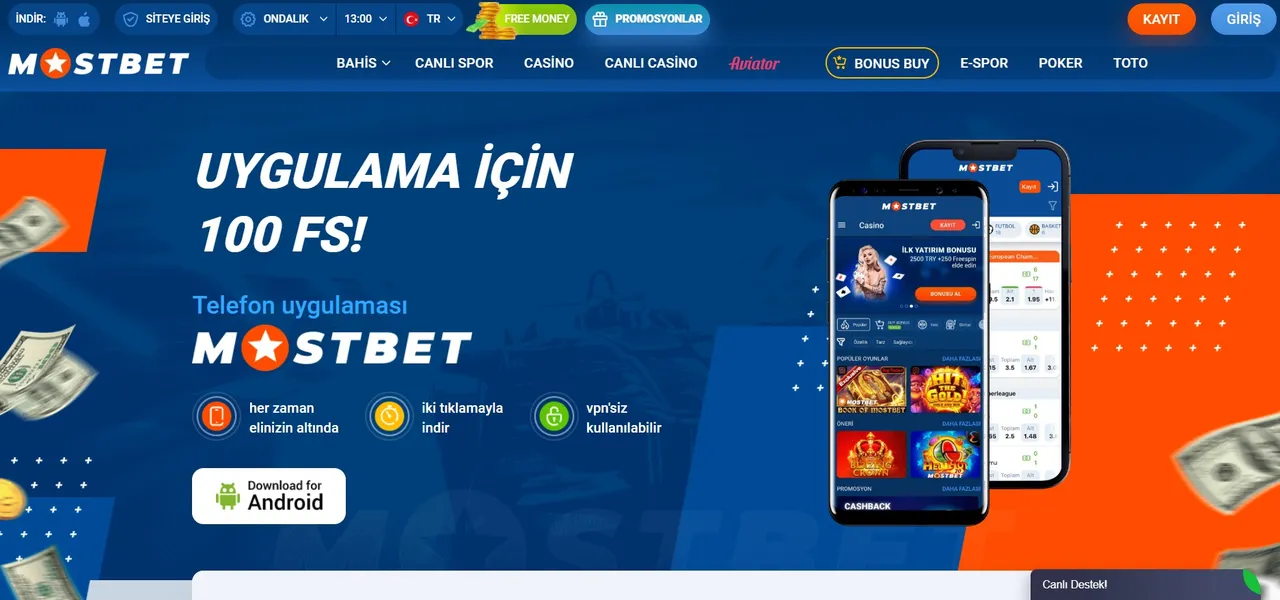 MostBet’te mobil oyun